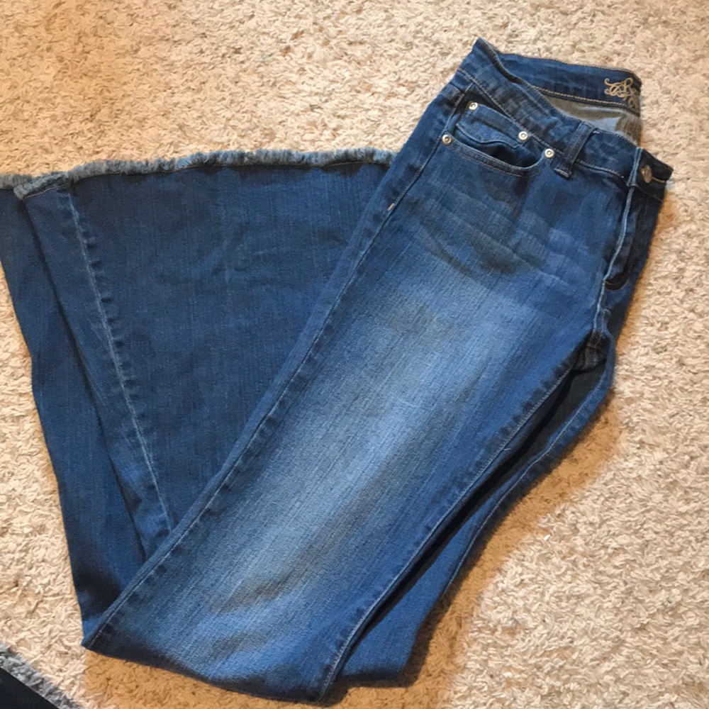 Revolt flare bell bottom jeans size 5 35” inseam